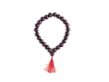 Japa Mala náramek růžové dřevo 08 mm