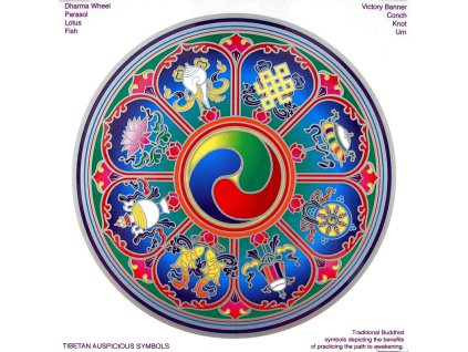 Mandala Sunseal V Tibetan Auspicious Symbols