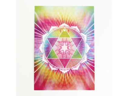 Vibrační obrázek srdeční chakra