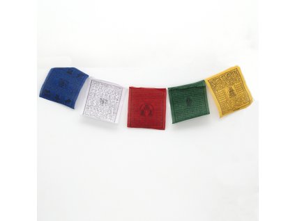 Tibetské modlitební vlaječky Lungta v4.1 16 x 20 cm 25 ks
