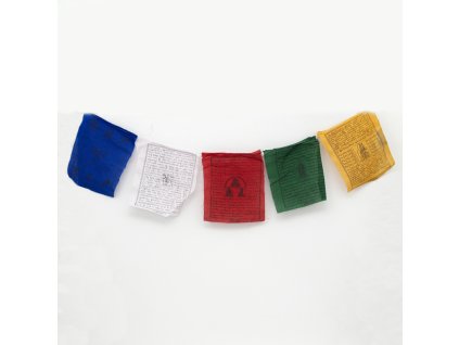 Tibetské modlitební vlaječky Lungta v4.2 20 x 24 cm 25 ks