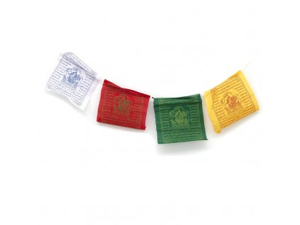 Tibetské modlitební vlaječky v6 Manjushree 20 x 24 cm 10 ks