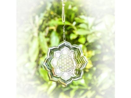 Závěsná dekorace Flower of Life Lotus 15 cm