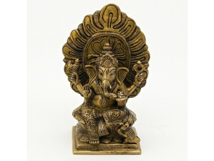 Soška kov Ganesha 18 cm 04