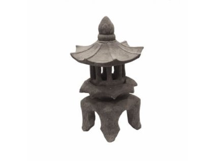 Soška beton Pagoda 44 cm šedá