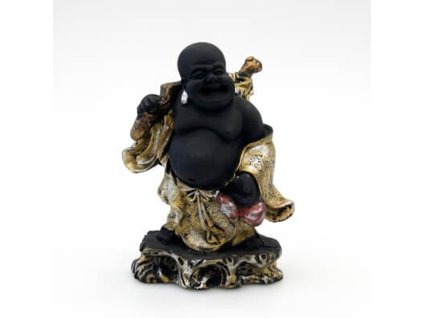 Soška resin Happy Buddha 18 cm 05