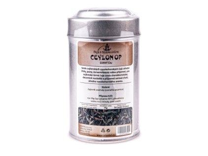 Cejlonský černý čaj OP 75 g dóza