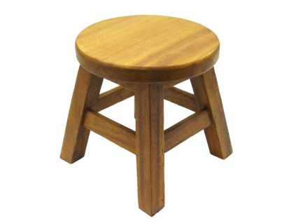 Stolička dřevo Round Plain 01