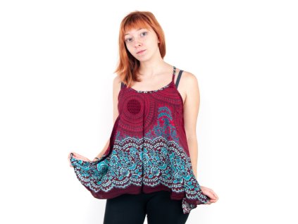 Top Mini široký Honeycomb Mandala