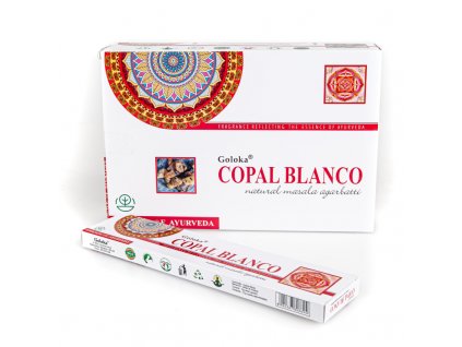 Indické vonné tyčinky Goloka Essence Copal Blanco