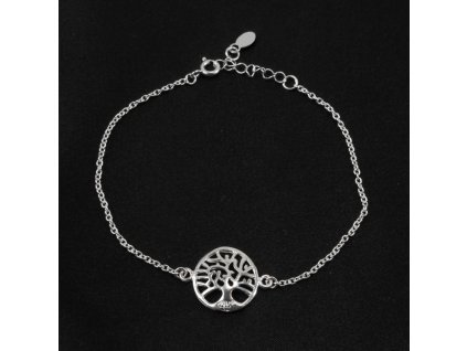 Náramek stříbro Simple Strom života
