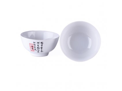 Miska porcelán China White Calligraphy 11,5 cm