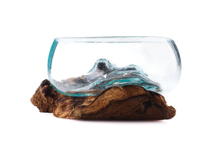 Mísa sklo s kořenem mini mix