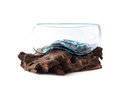 Mísa sklo s kořenem malá 01