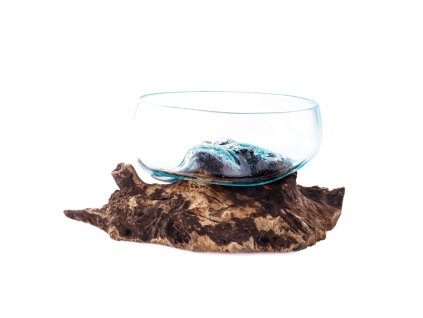 Mísa sklo s kořenem malá 03