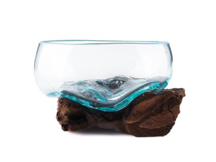 Mísa sklo s kořenem malá 08