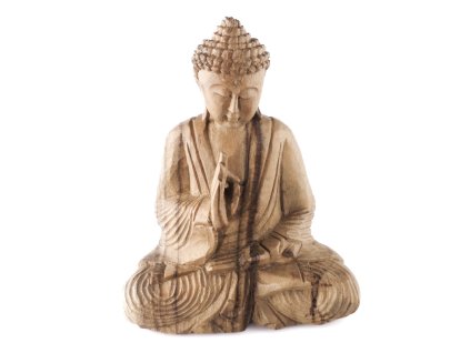Soška dřevo Buddha Teaching 25 cm