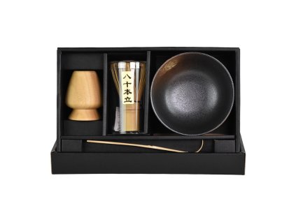 Matcha set keramika Japan Kurobizen