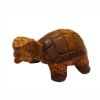 Soška dřevo  Želva 9 cm