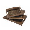 Set podnosů bambus Obdelník 01 39 x 31 cm hnědá