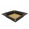 Set podnosů bambus Čtverec 02 30 x 30 cm černá