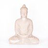 Soška beton Buddha Meditation 61 cm bílá