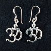 Náušnice stříbro Óm