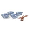 Set misek s hůlkami porcelán Japan Interwave