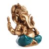 Soška resin Ganesha 22 cm zlatá