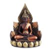 Soška resin Buddha Lotus 18 cm mix