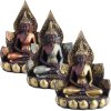 Soška resin Buddha Lotus 18 cm mix