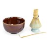 Matcha set keramika Japan Uzu Brown
