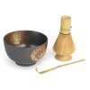 Matcha set keramika Japan Kurobizen