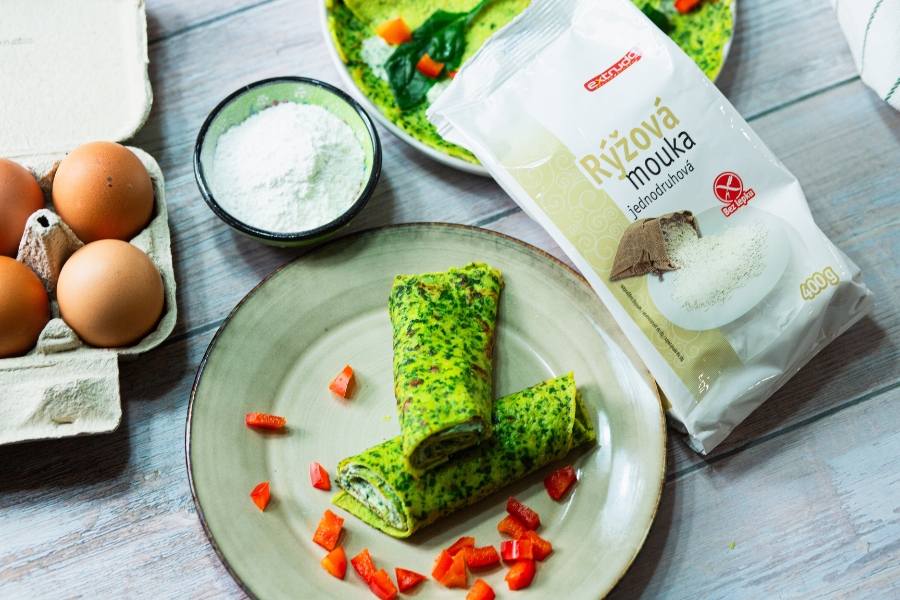 Slané bezlepkové palacinky z ryžovej múky