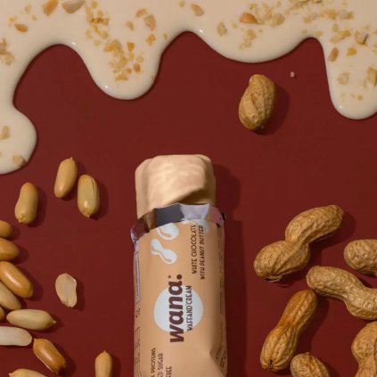 barretta proteica arachidi e cioccolato bianco waffands cream wana 2