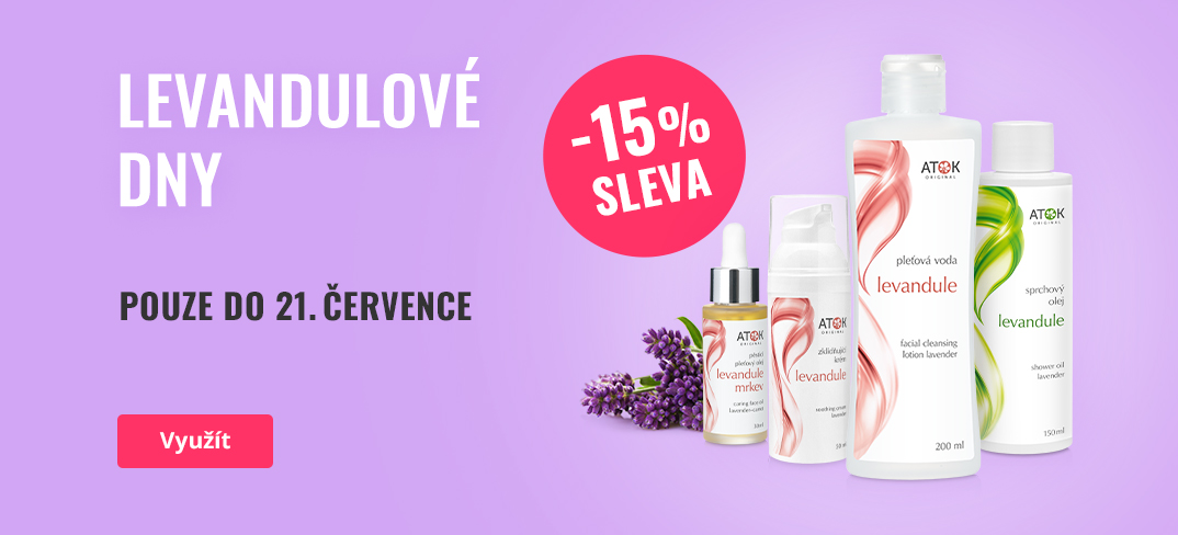15% sleva na levandulovou péči