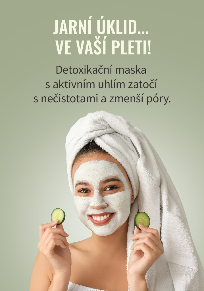 Carousel mobil - Detoxikační pudrová maska s aktivním uhlím