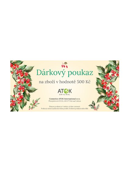 Poukaz na nákup kosmetiky 500 Kč