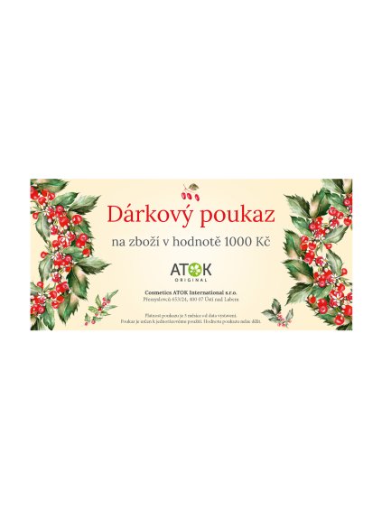 Poukaz na nákup kosmetiky 1000 Kč