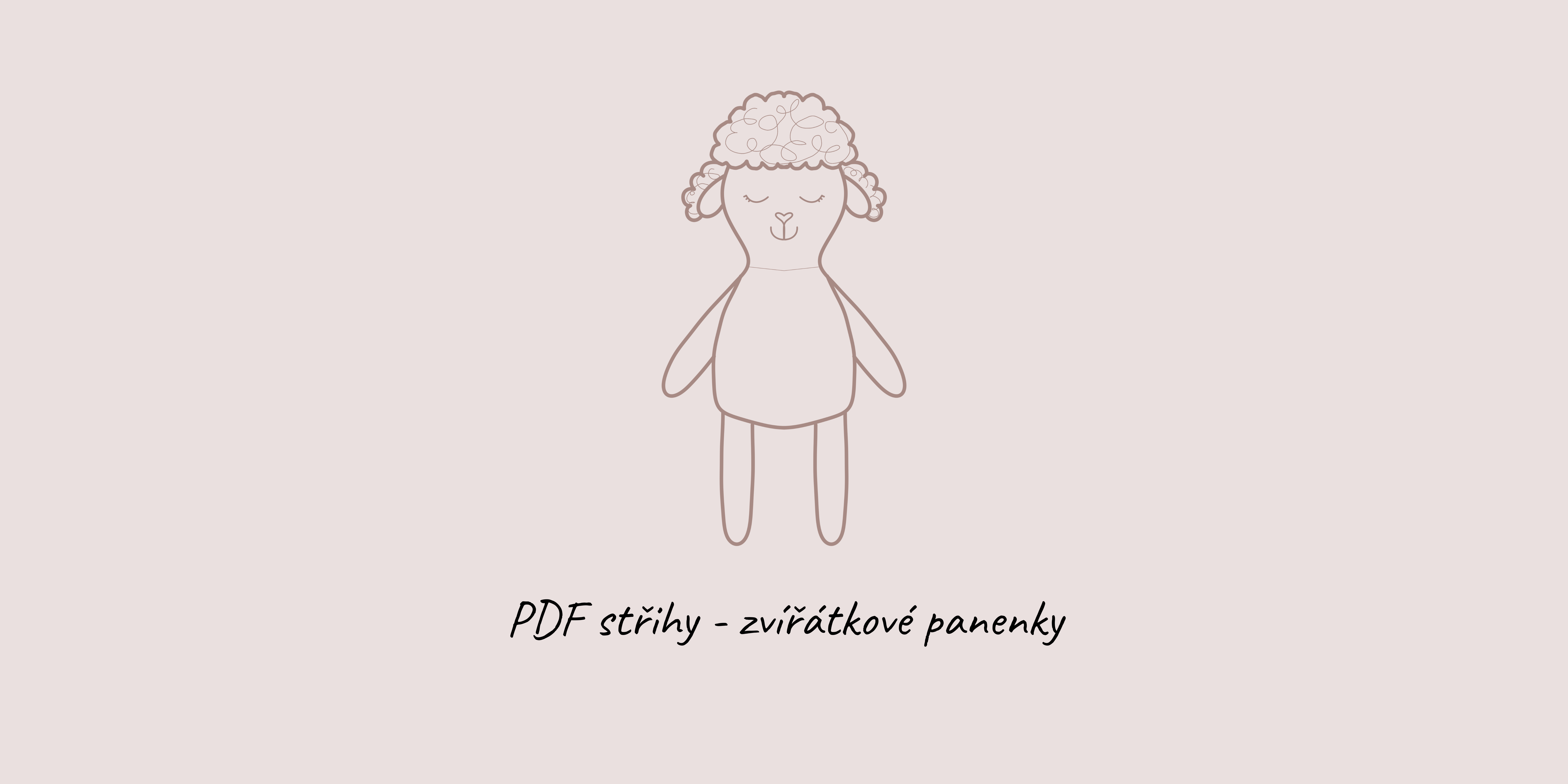 PDF střihy - zvířátkové panenky