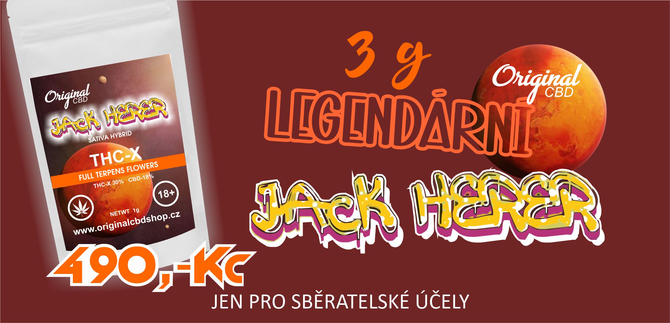 Jack Herer 3 gramy za 490 Kč