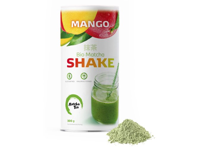 matcha tea shake mango tube