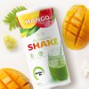 smatcha tea shake mango tube drink