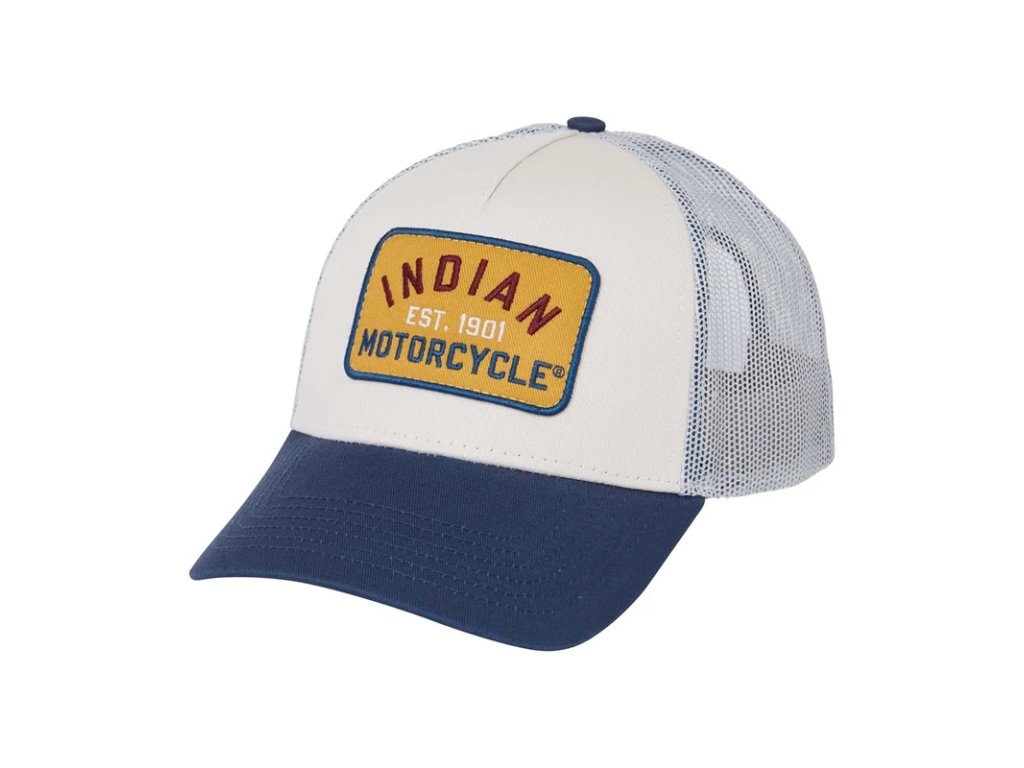 2833441 mustard colorblock trucker cap multi