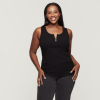INDIAN MOTORCYCLE WOMENS BLACK ZIP HENLEY TANK TOP