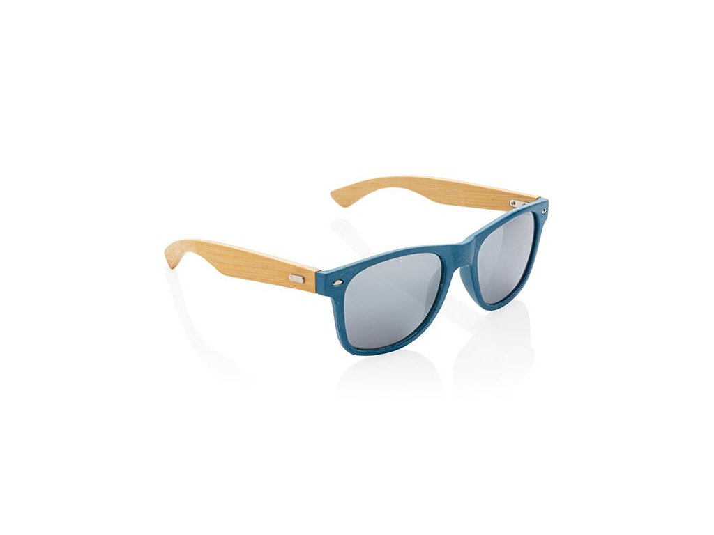 Slnečné okuliare z bambusu a pšeničnej slamy, Blue