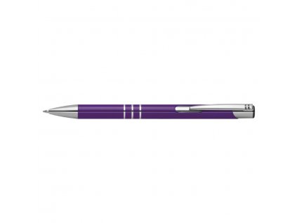 Kovové guľôčkové pero, violet