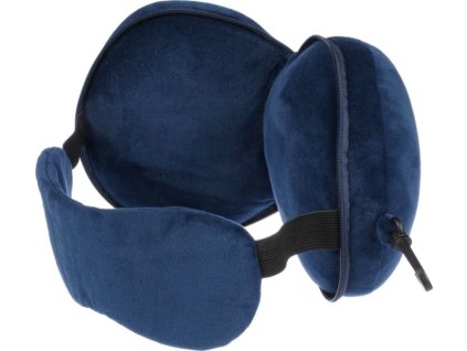 Cestovný vankúš s maskou na oči, Blue