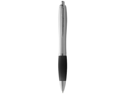 Guľôčkové pero (čierna náplň), Silver,solid black
