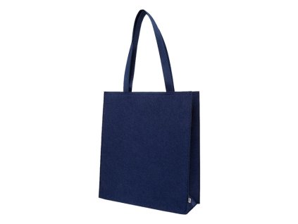Plstená taška z RPET s klinom, dark blue